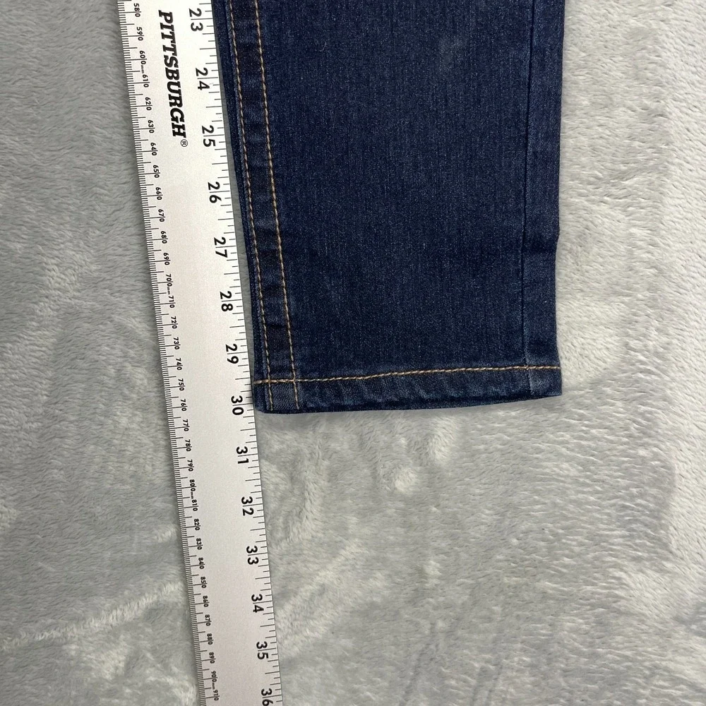 NWT rue21 Jeans Womens 5/6 (31x30) Blue Denim‎ Double Stitch Mid Rise Skinny Leg